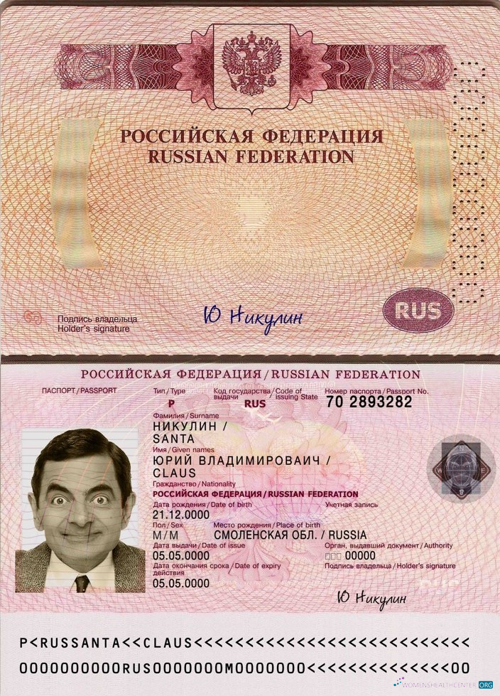 Download Russia travel passport Photoshop template